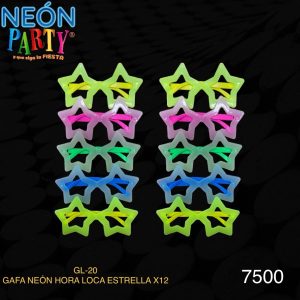Gafa neón estrellas