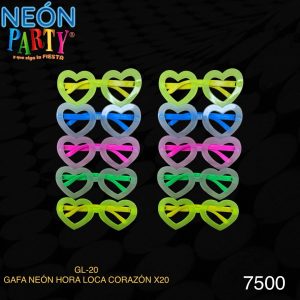 Gafa neón corazón