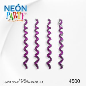 Limpia pipa metalizado x100 lila