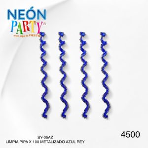 Limpia pipa metalizado x100 azul rey